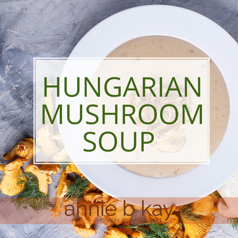 Hungarian mushroom soup recipe