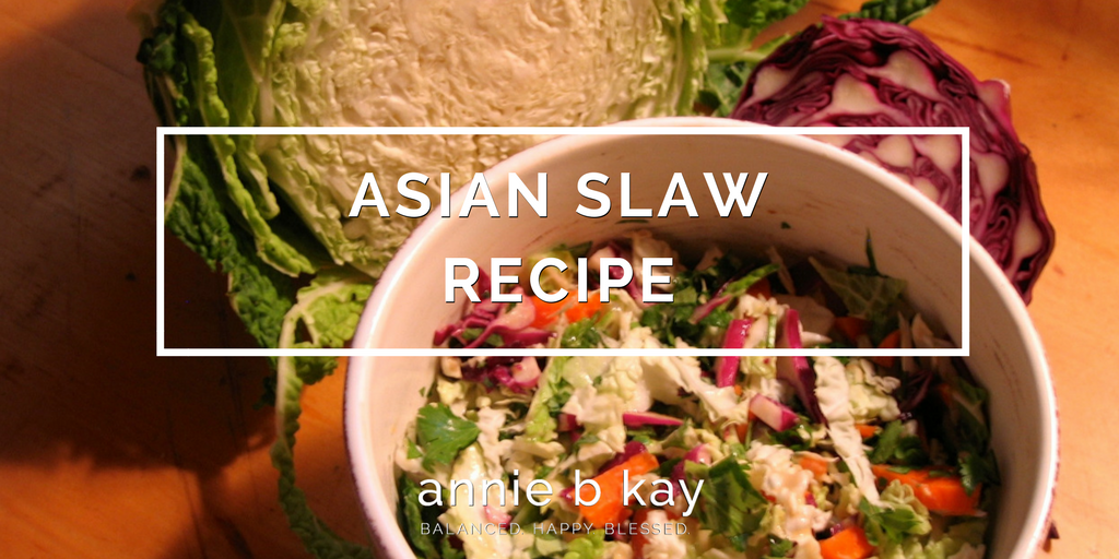 Asian Slaw Recipe by Annie B Kay - anniebkay.com