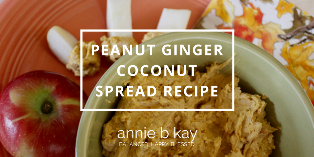 Peanut Ginger Coconut Spread Recipe by Annie B Kay - anniebkay.com