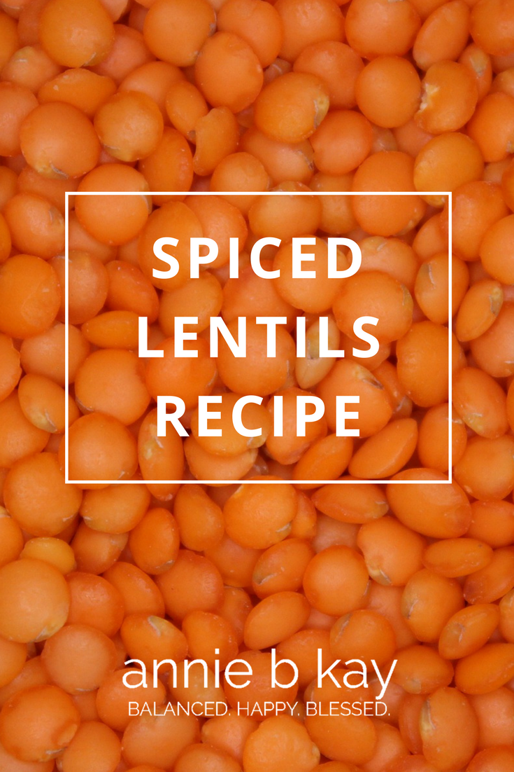 Spiced Lentils Recipe