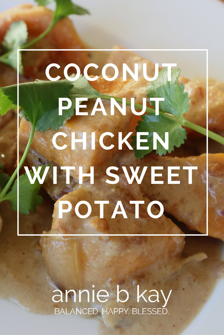 Coconut Peanut Chicken with Sweet Potato