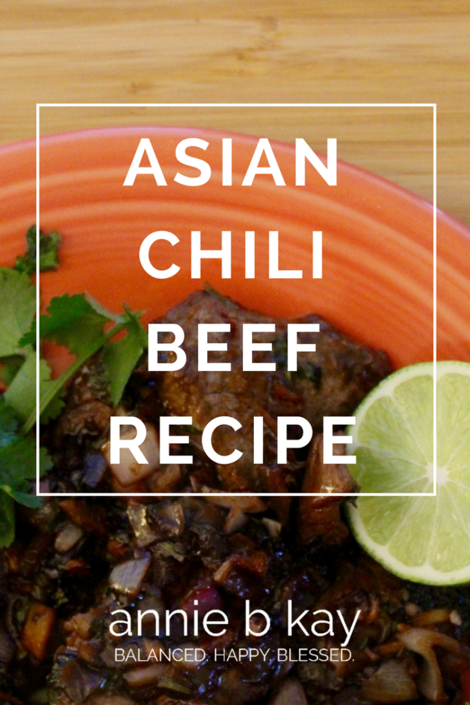Asian Chili Beef Recipe by Annie B Kay - anniebkay.com