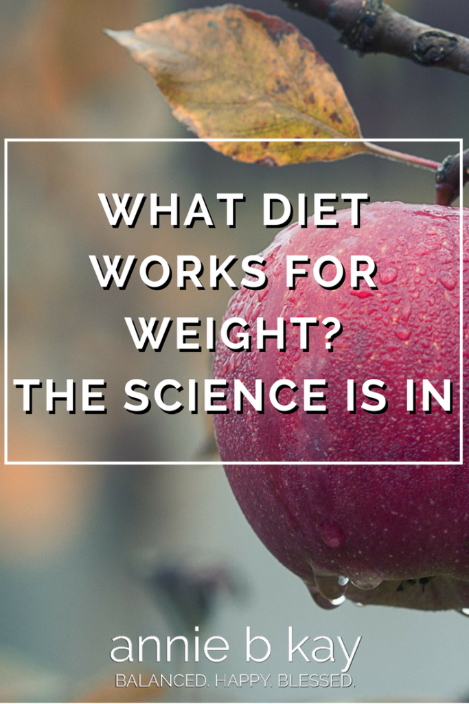 What Diet Works for Weight The Science is In by Annie B Kay -anniebkay.com