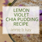 lemon violet chia pudding recipe anniebkay.com