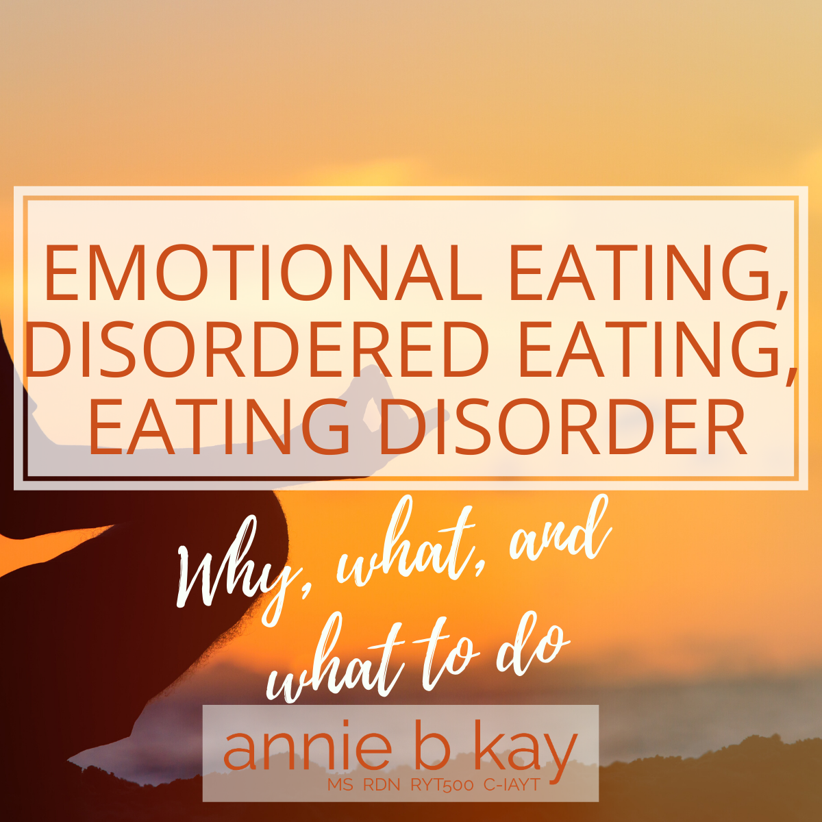 Emotional Eating, Disordered Eating, Eating Disorders