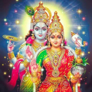 Lakshmi and Lord Vishnu 